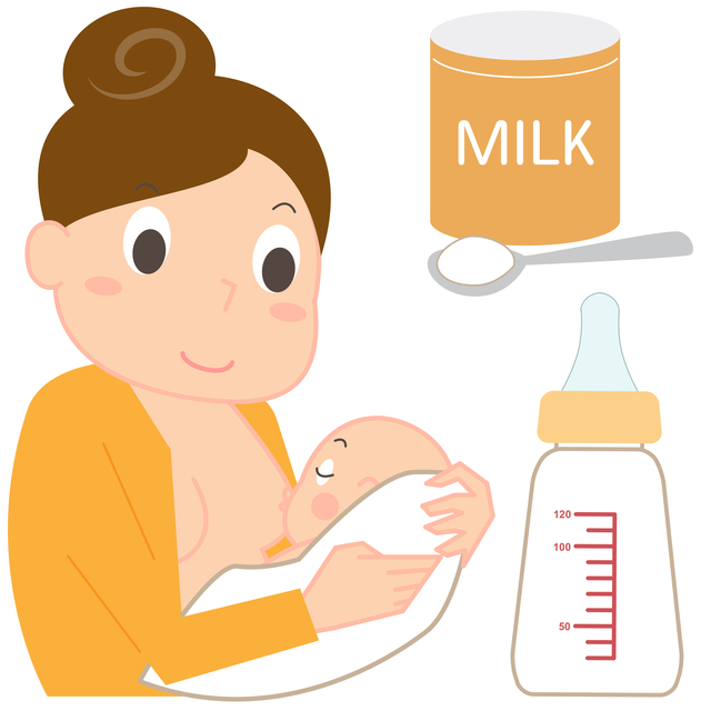ミルクと母乳を上手に使い分けて